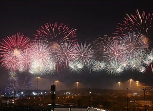 武平县焰火晚会